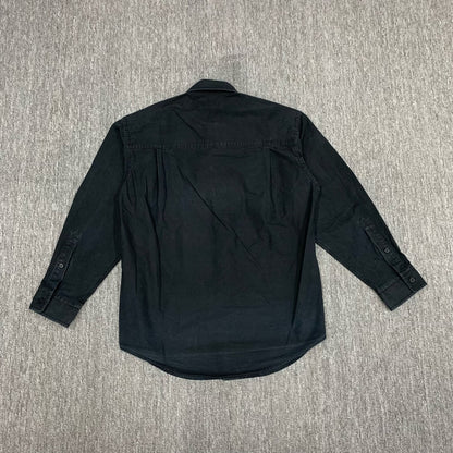 Balenciaga Black Distressed Long Sleeve Shirt