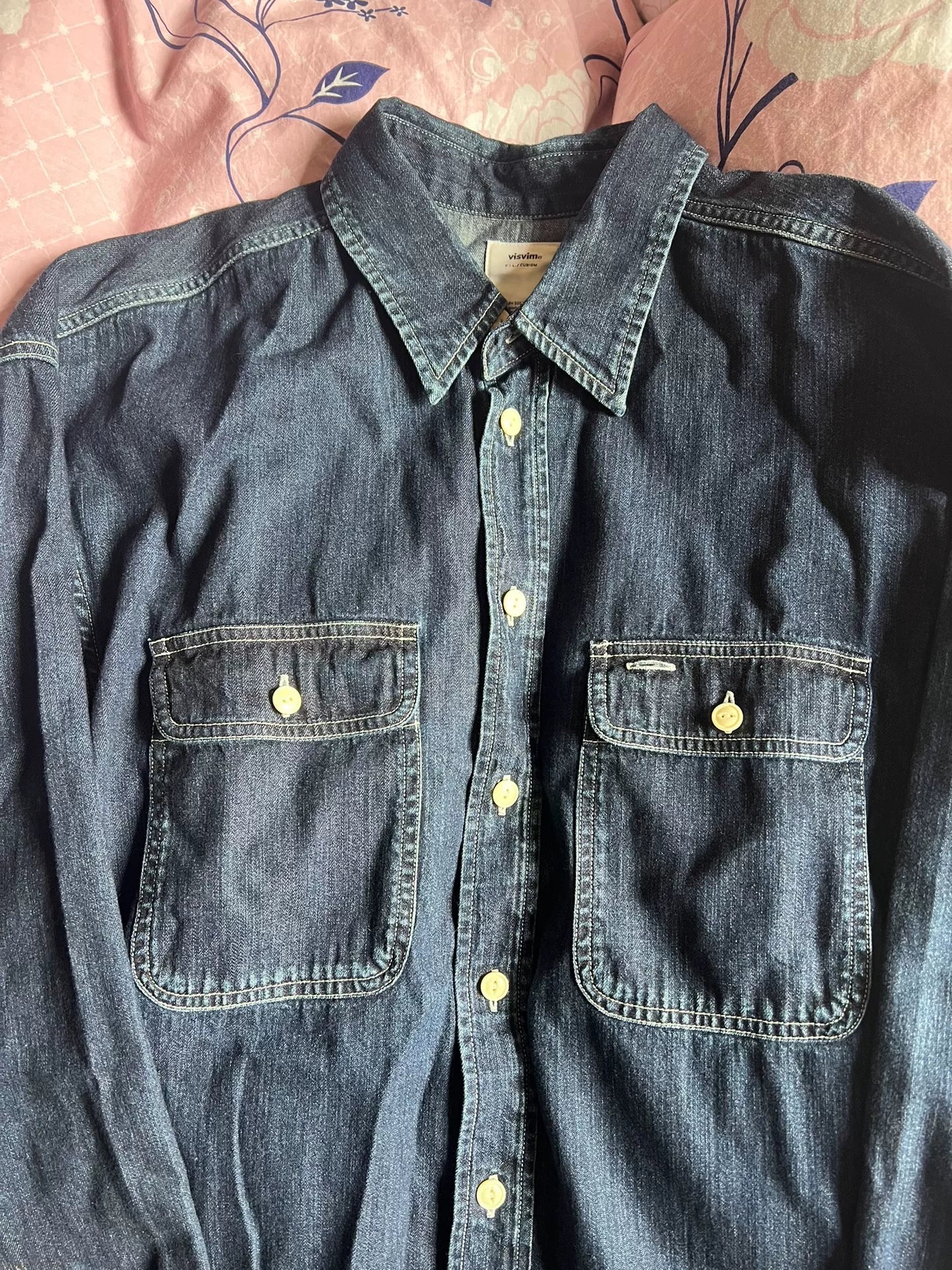 VISVIM 20SS Damaged Denim Lumber Shirt