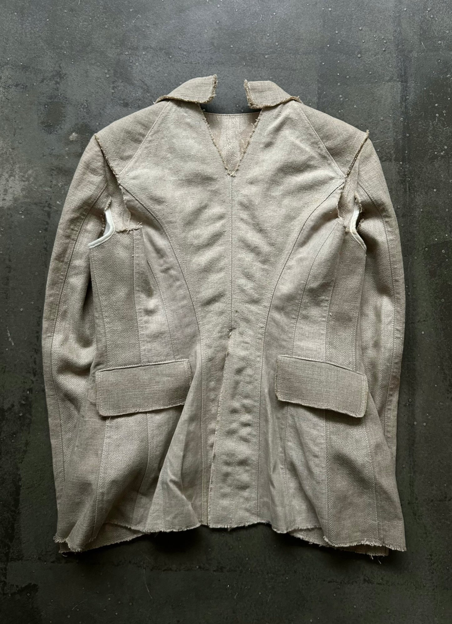 junya watanabe faux layered suit jacket