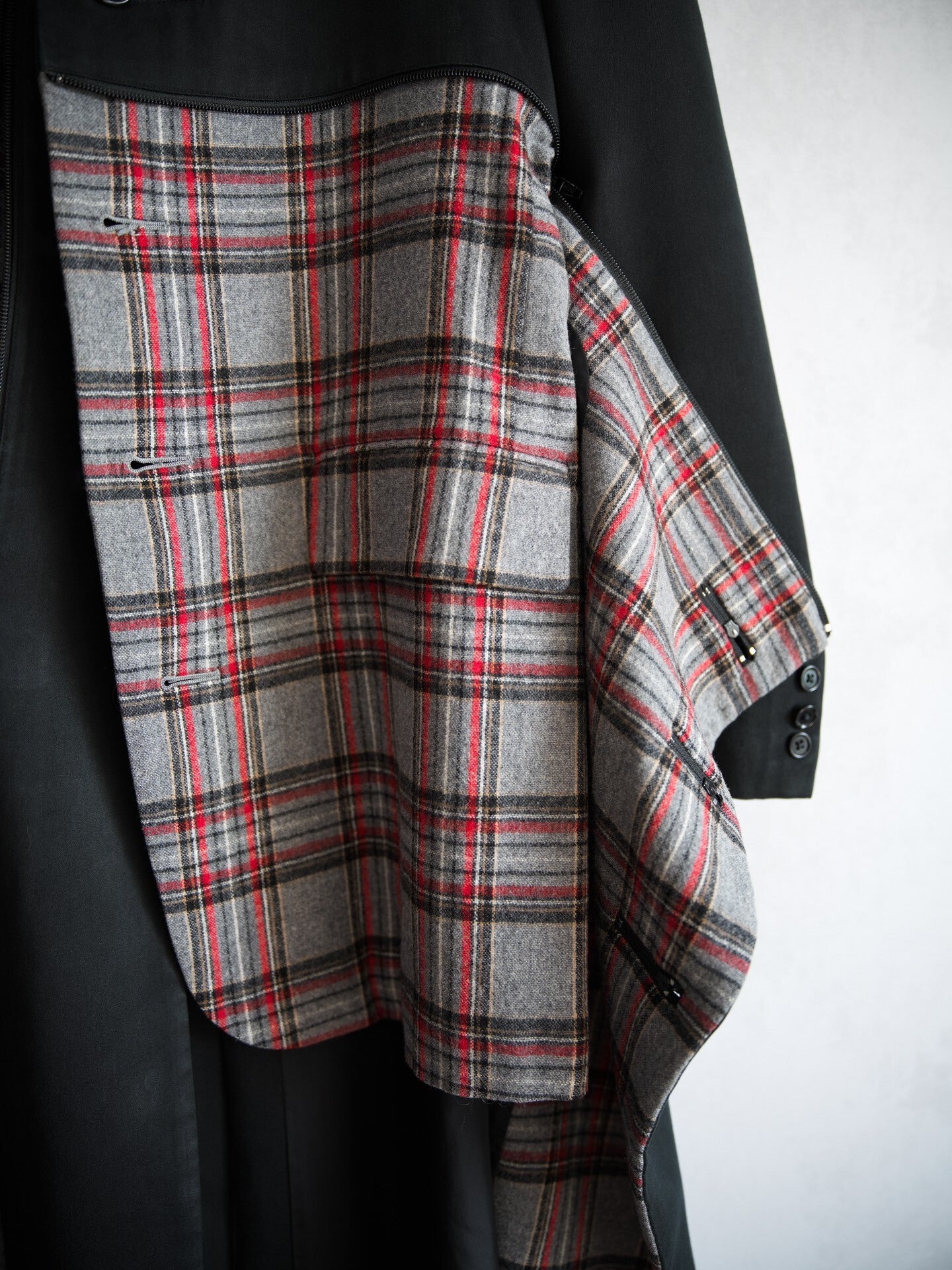 Yohji Yamamoto Plaid Coat