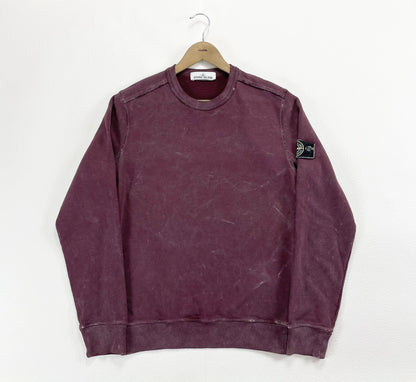 stone island purple frost effect sweatshirt