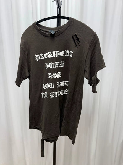 distressed graphic short sleeve tee