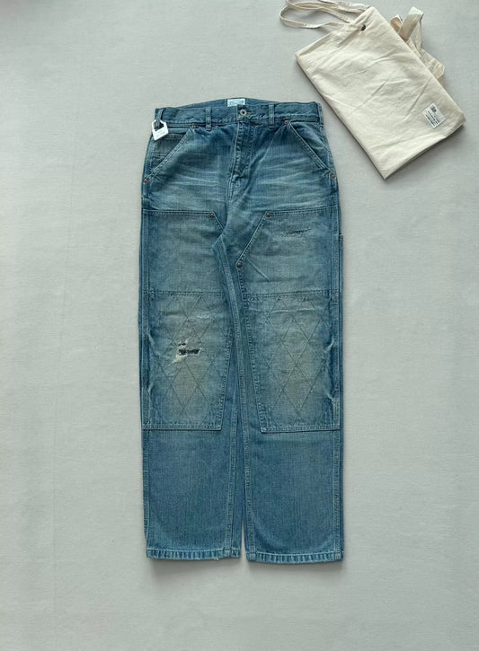 madness double knee denim work pants