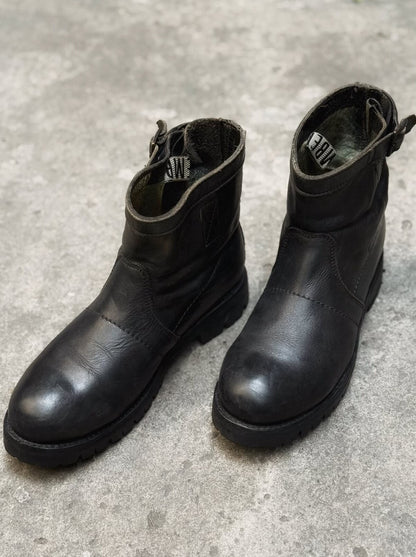 Vintage Dirk Bikkembergs 2000s Leather Trainer