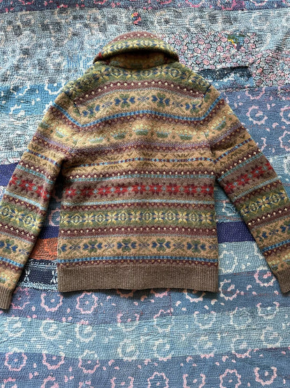 RRL Wool Fair Isle Stripe Sweater