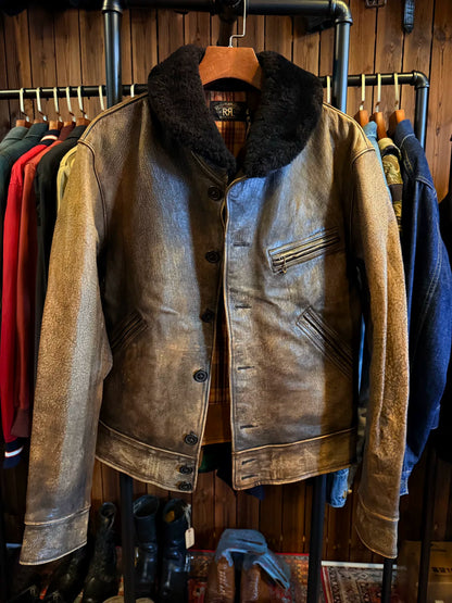 RRL Farmer Leather Jacket