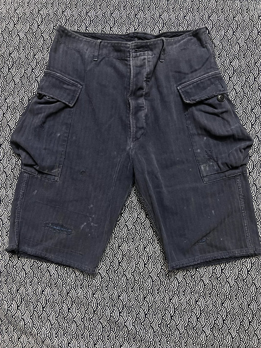 visvim 20SS Splatter Distressed Cargo Shorts