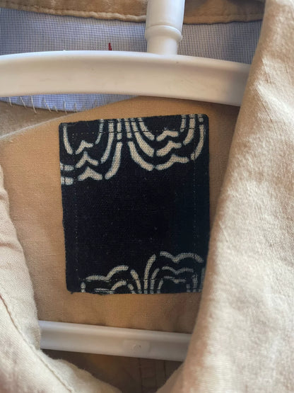 visvim ict Ink-Splatter Beige Coat