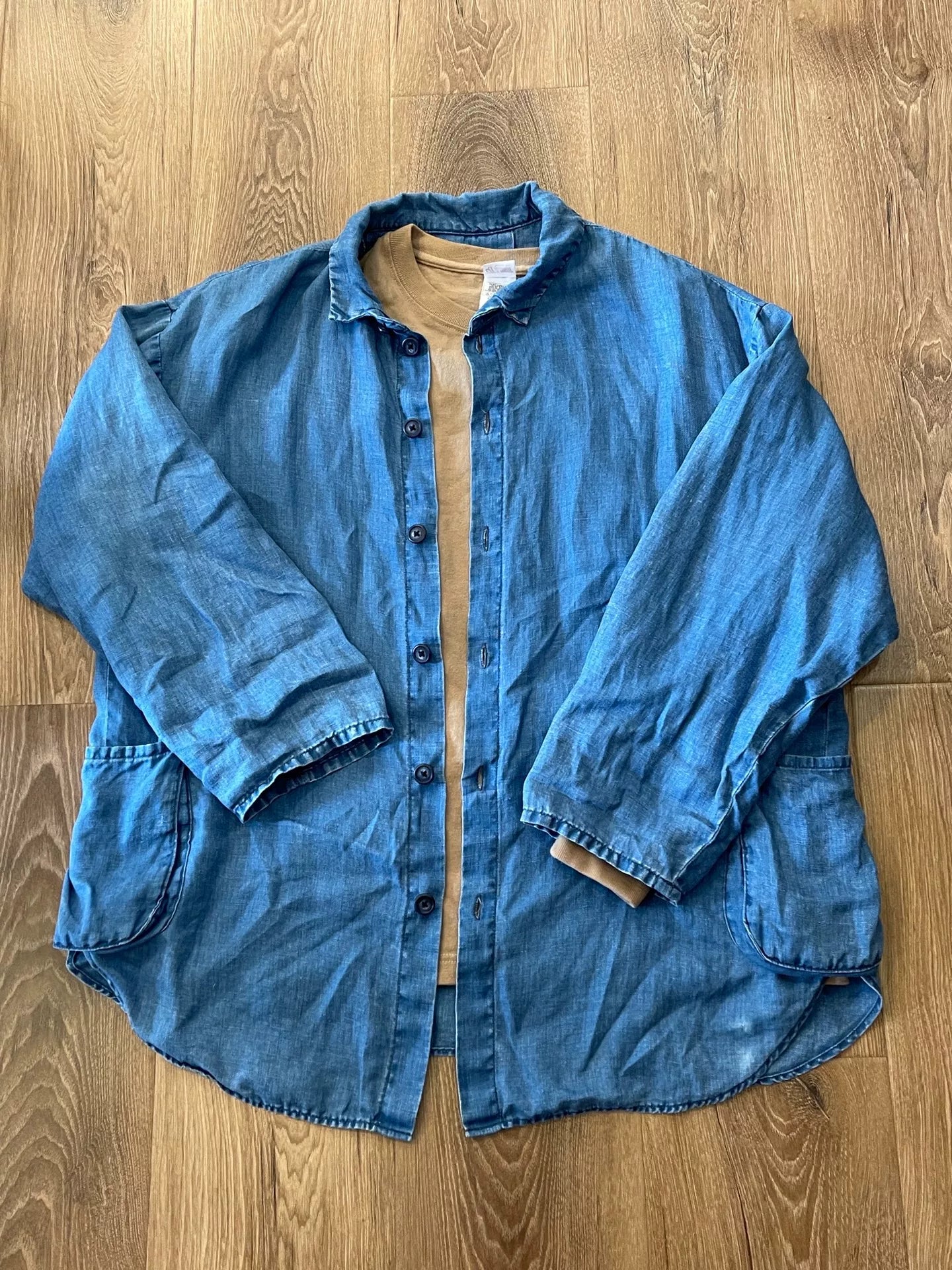 Porter Classic Indigo Linen Shirt
