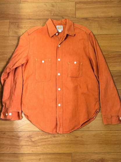 Orange Pepper Salt Fabric Shirt