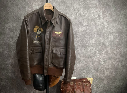 toys mccoy a2 pilot jacket with character design
