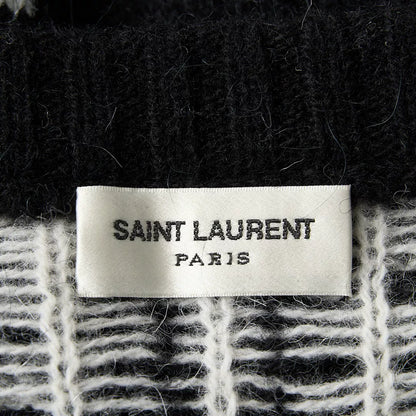 Saint Laurent Men's Checked Jacquard Sweater