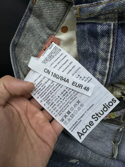 Acne Studios 3D Printed Denim Pants