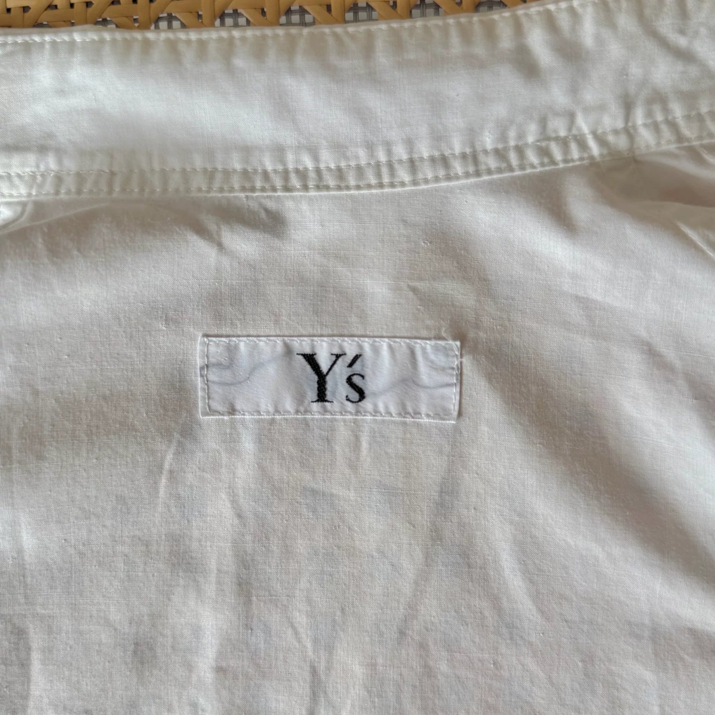 Yohji Yamamoto Y's White Long Sleeve Shirt