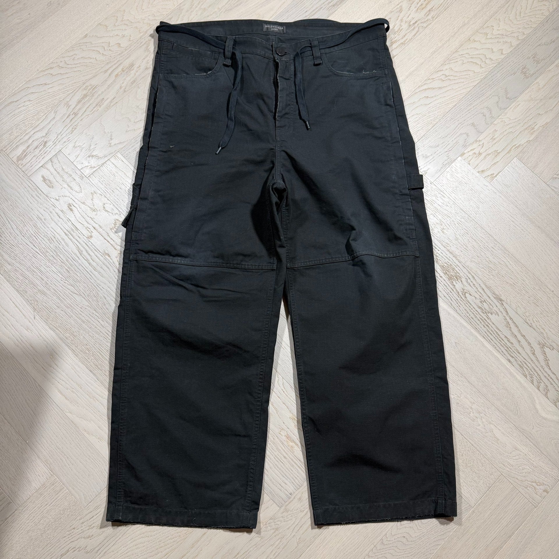 Balenciaga Washed Distressed Cargo Pants