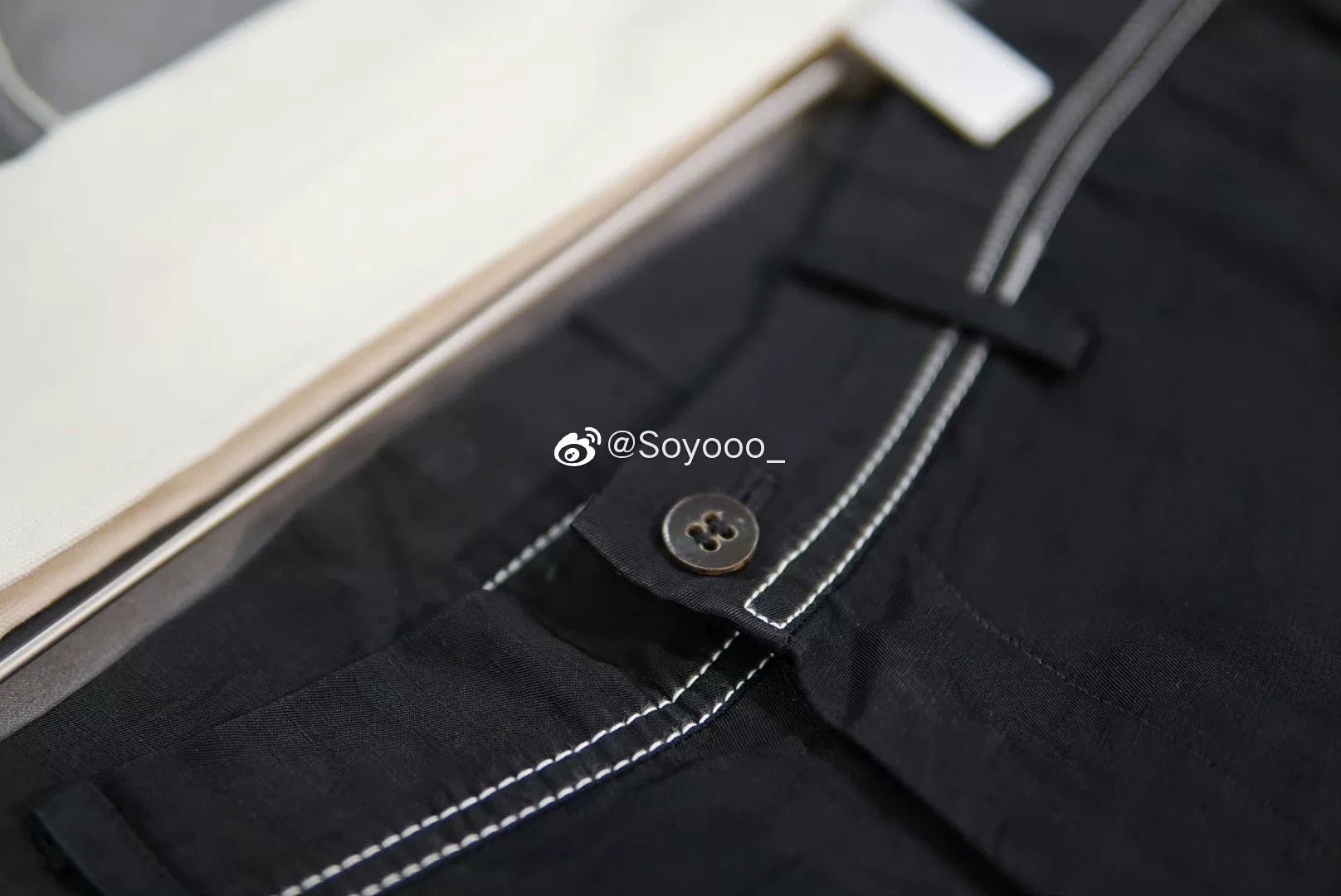 Yohji Yamamoto Pour Homme S/S 2005 Topstitch Cupro Pants
