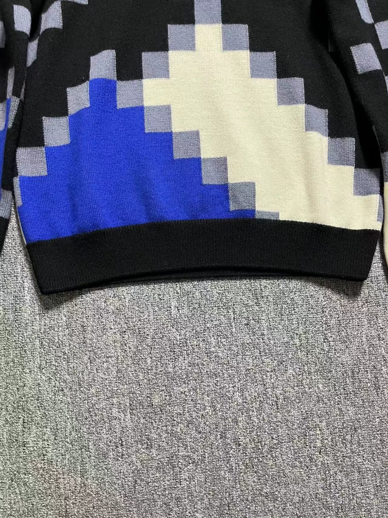 Louis Vuitton Mosaic Colorblock Wool Sweater