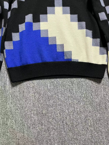 Louis Vuitton Mosaic Colorblock Wool Sweater