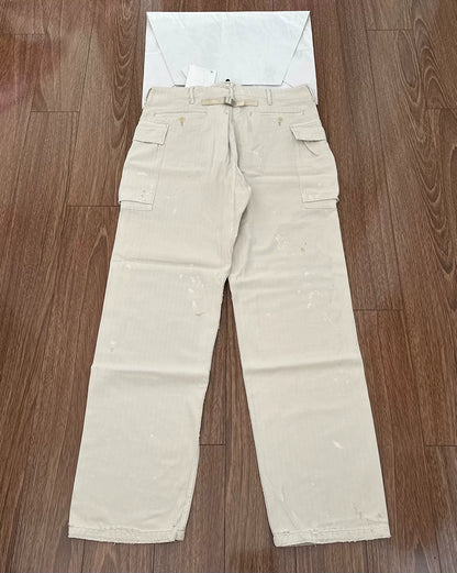visvim veterans pants herringbone ivory 19ss