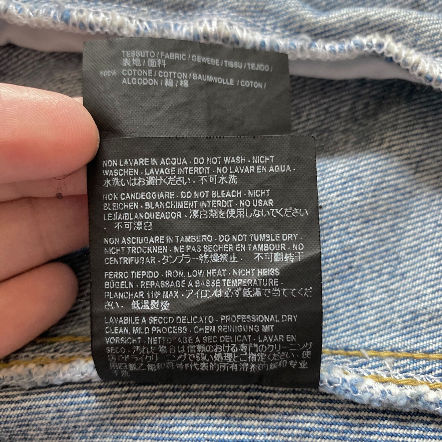 Balenciaga Distressed Denim Jacket for Unisex