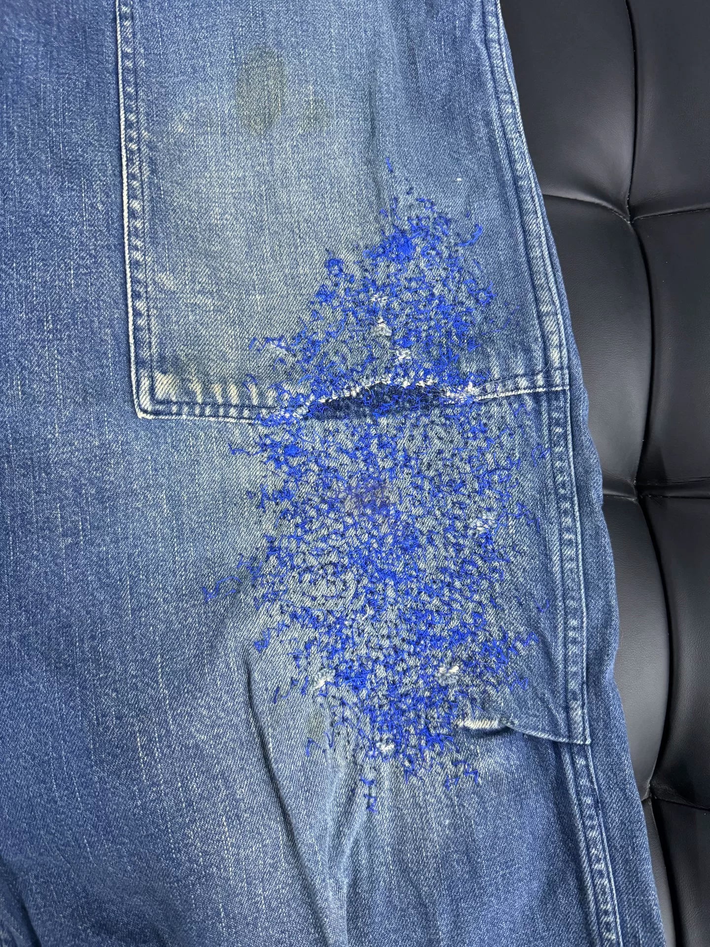 Kapital Kountry Wide-Leg Denim Pants