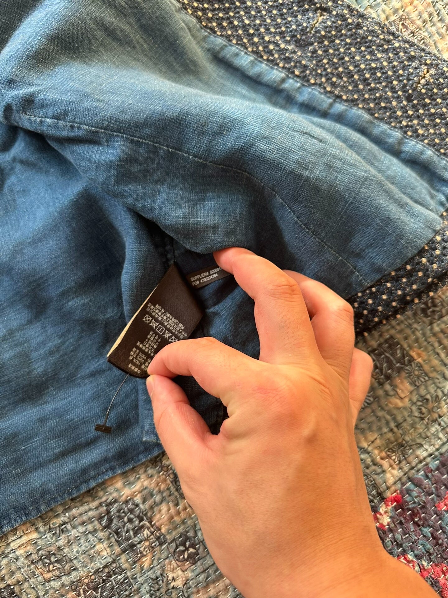 RRL Indigo Dyed Vintage Vest