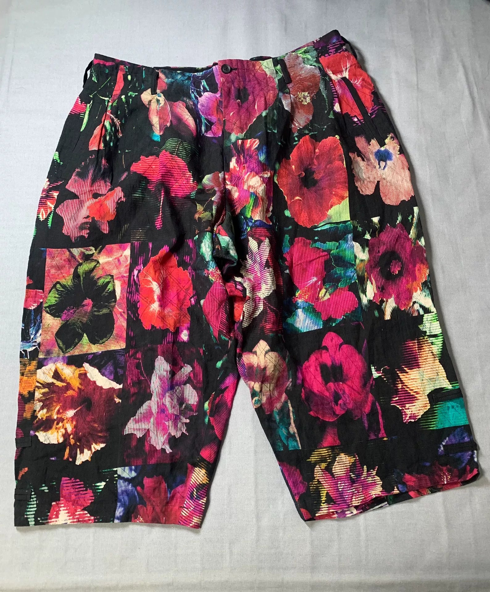 Yohji Yamamoto 22SS Floral Cropped Pants