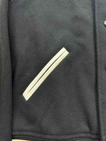 Saint Laurent Black White Varsity Jacket