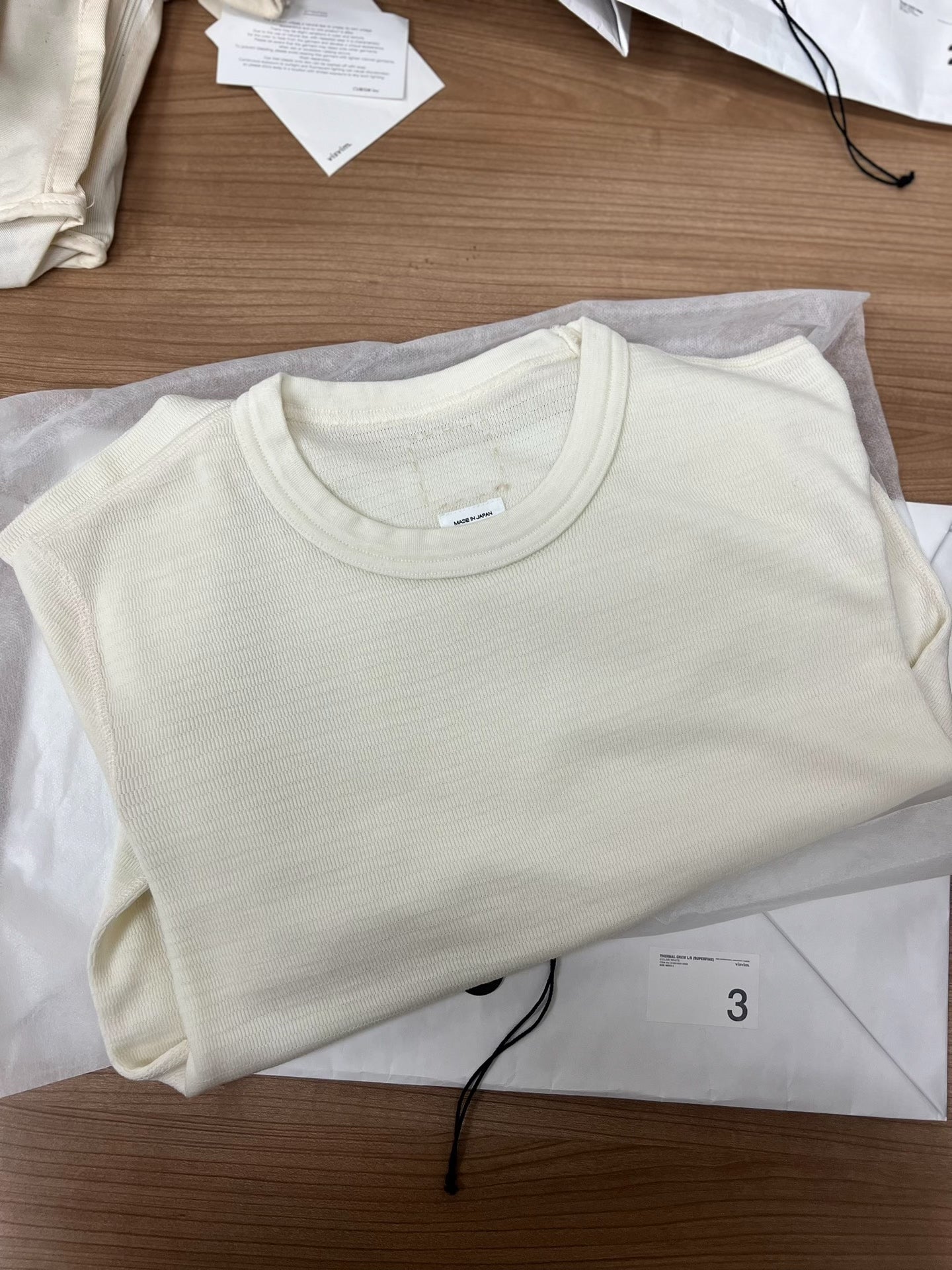 26SS VISVIM THERMAIL CREW SUPERFINE