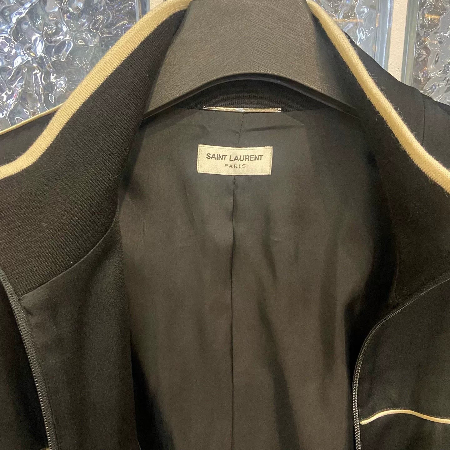 Saint Laurent FW23 Black White Trim Jacket
