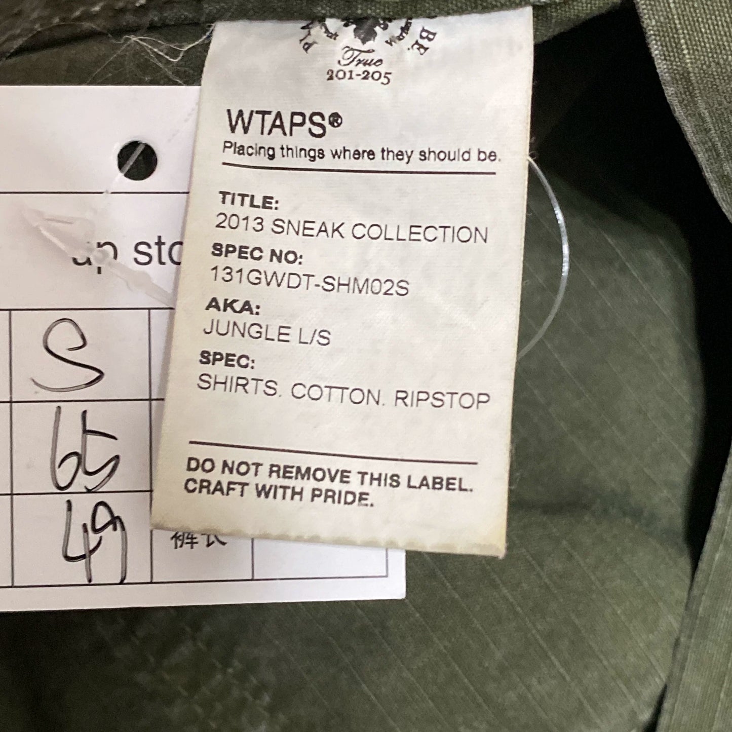 WTAPS 13SS JUNGLE Bone Washed Batik Shirt