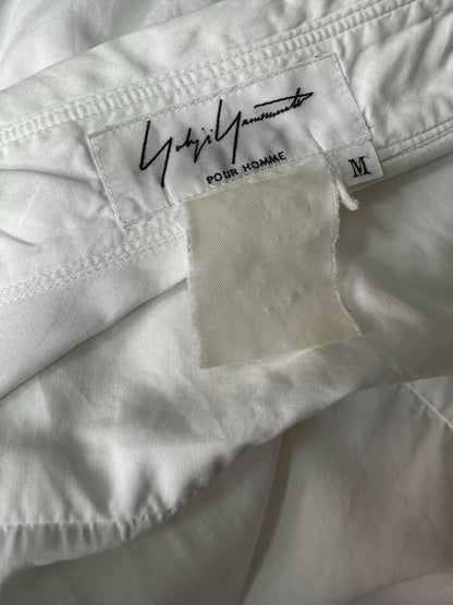 yohji yamamoto white cotton shirt