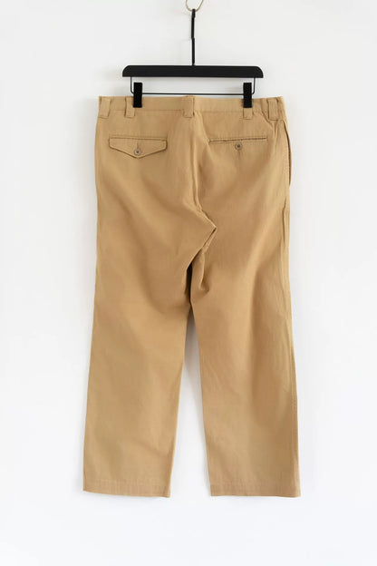 Yohji Yamamoto Cotton Trousers Zip Pocket