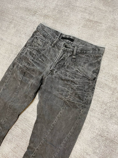 spiraled gray flared pants by julius 7