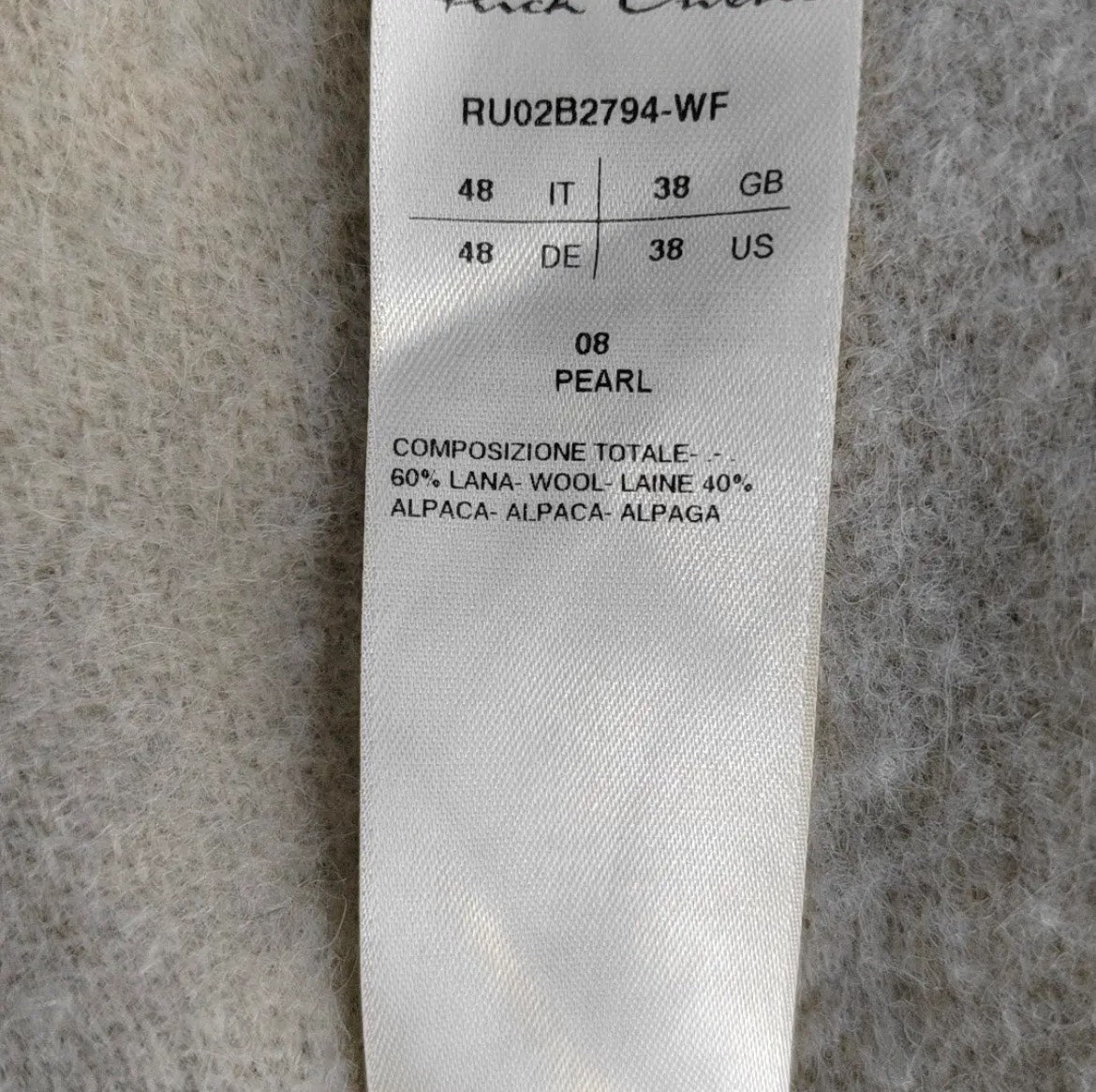 oversized batwing hooded jacket by Rick Owens