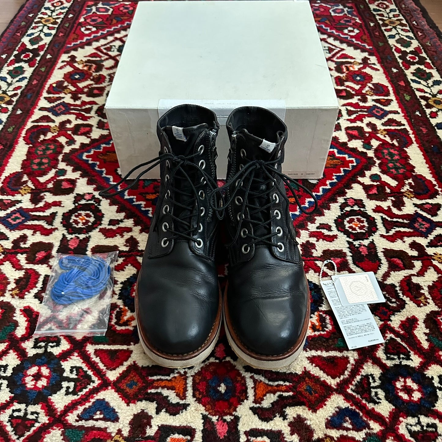 Visvim 7-Hole Black Boots Size 9