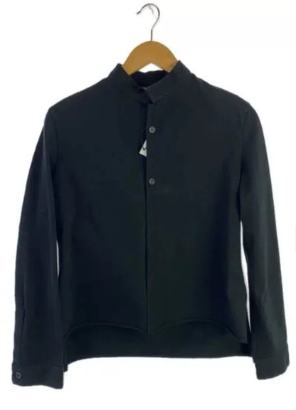 Black Buttoned Collar Jacket by Y's bis