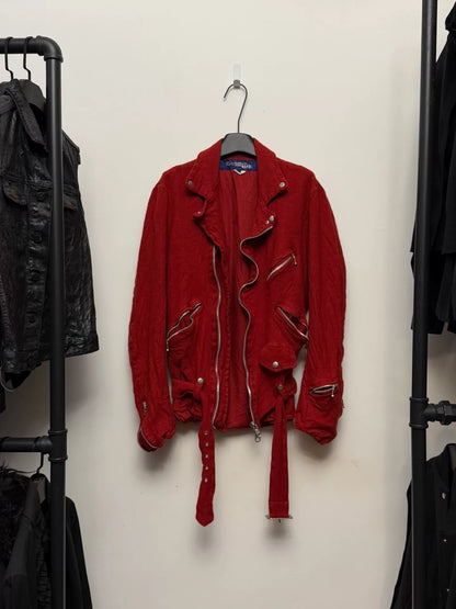 red wool jacket by Junya Watanabe