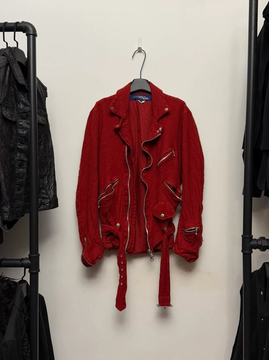 red wool jacket by Junya Watanabe