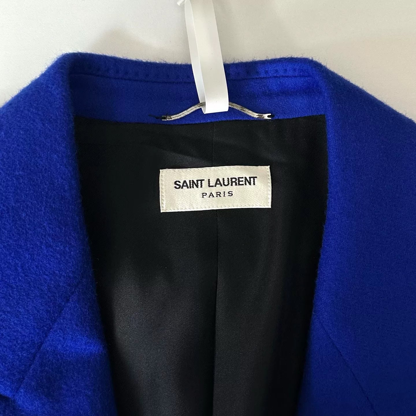Saint Laurent Blue Double-Breasted Blazer