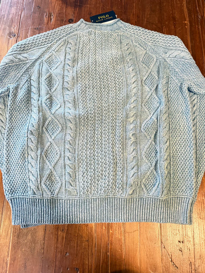 Polo Ralph Lauren Gray Cable Knit Sweater