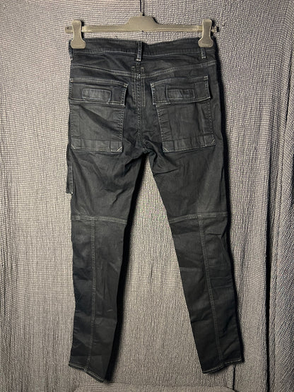 Rick Owens 19ss Waxed Biker Jeans
