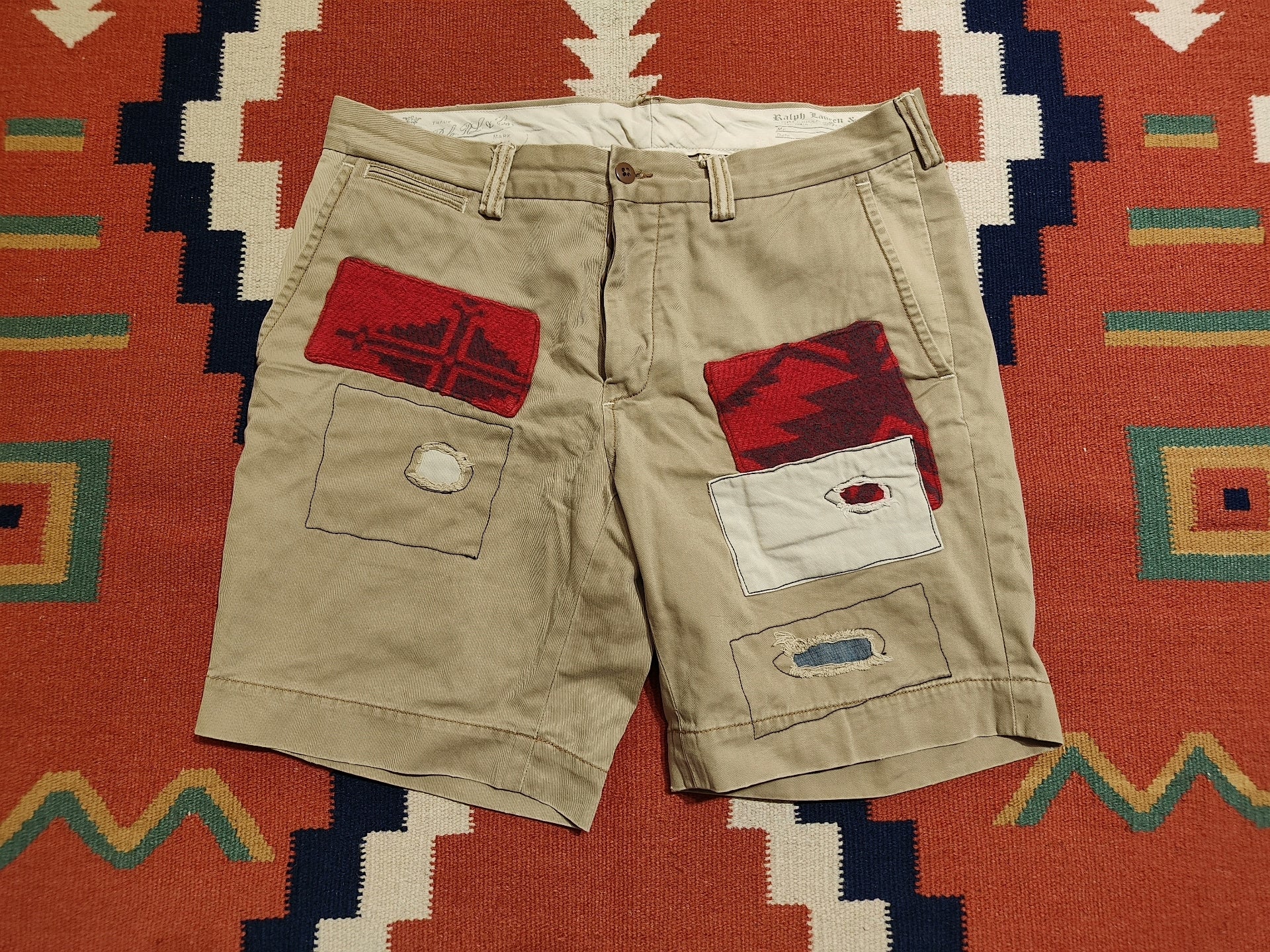 Ralph Lauren Khaki Vintage Southwest Shorts