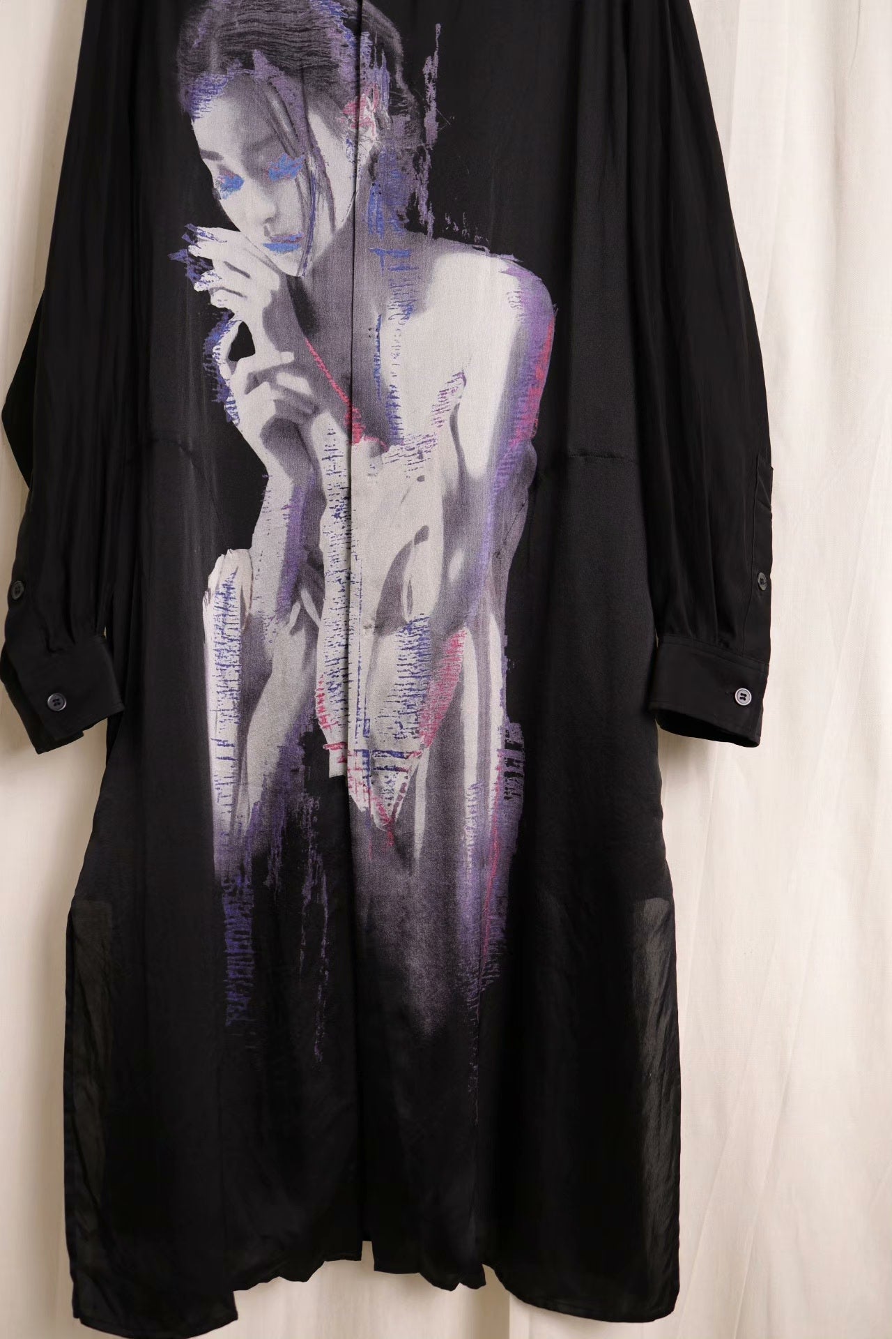Yohji Yamamoto 2024 AW Silk Long Shirt