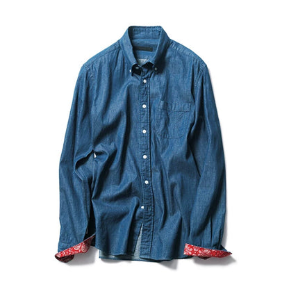 sophnet denim bandana button-up shirt