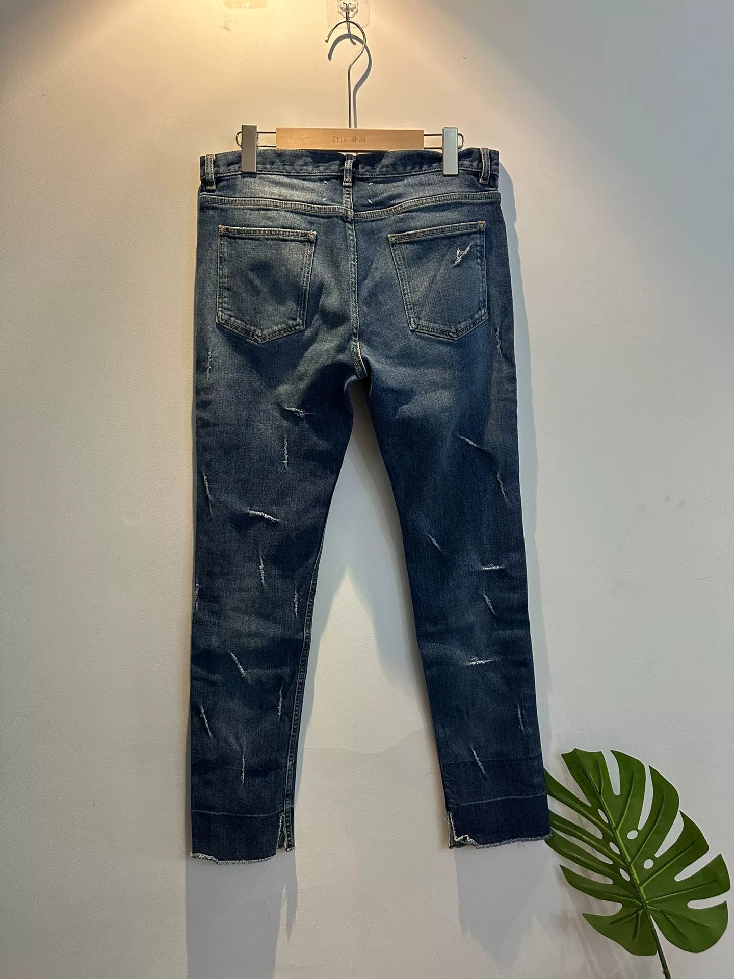 maison margiela distressed denim pants size 33