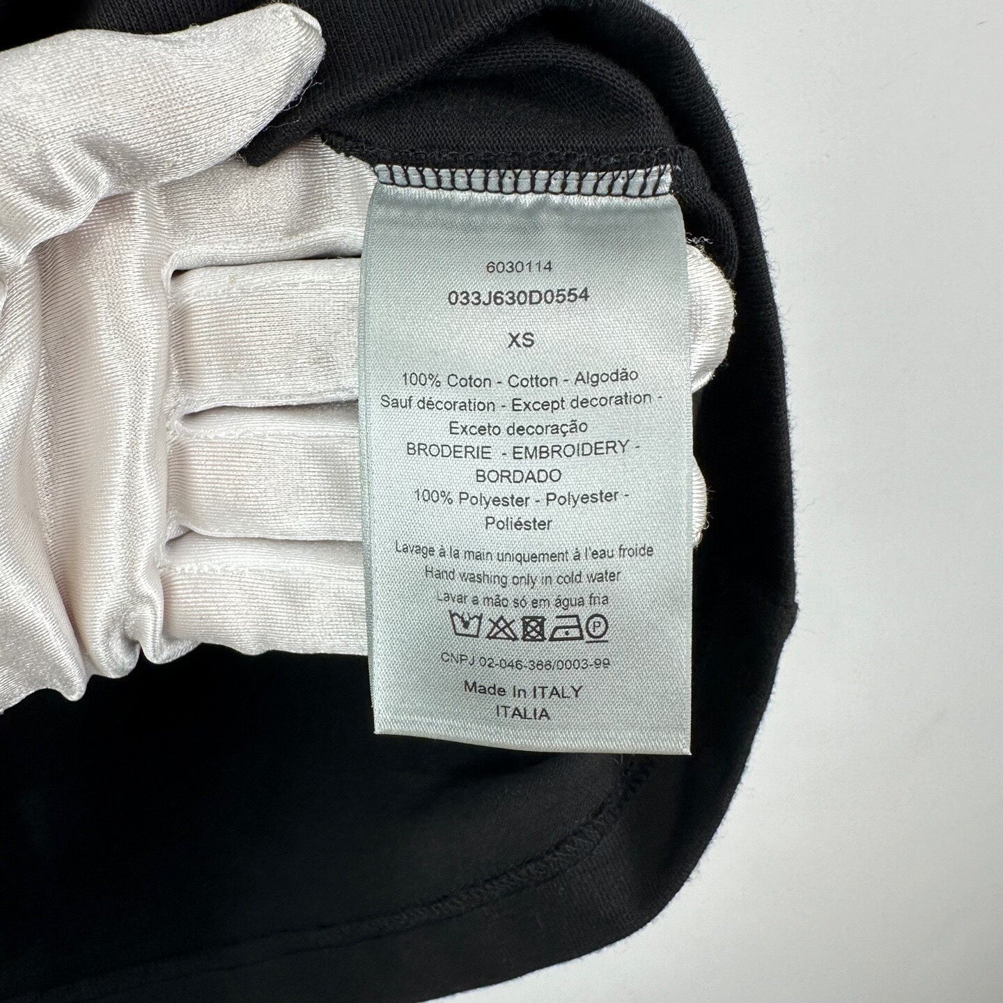 Dior Stussy Collaboration Embroidered Bee T-shirt