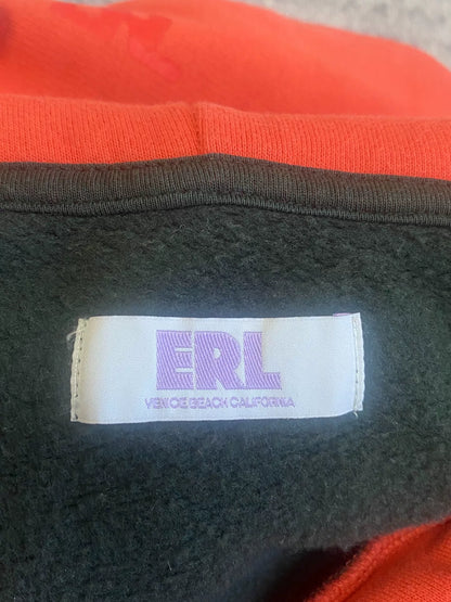 black and white checkered hoodie with red hood