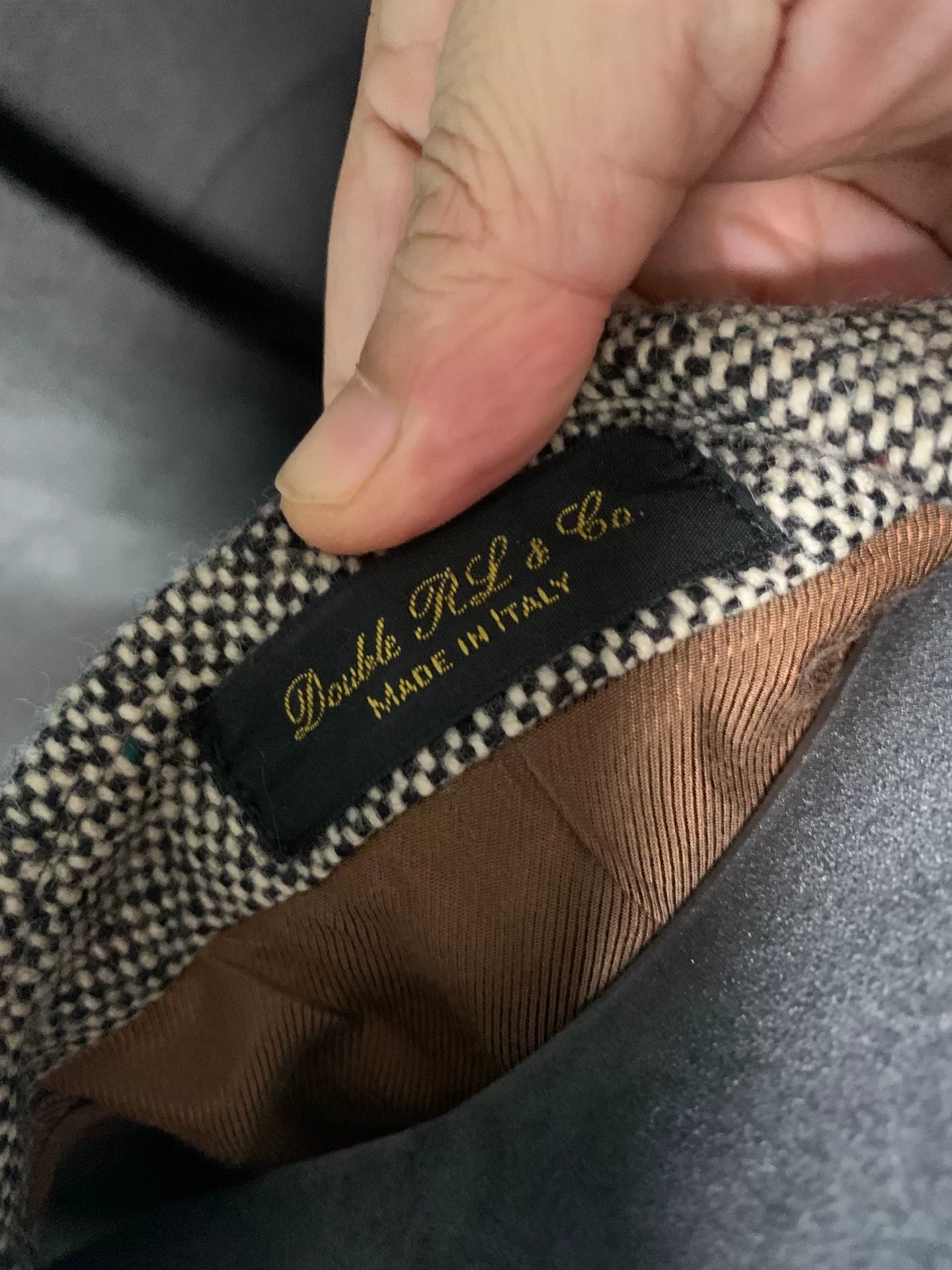 double rl cashmere blend thick blazer