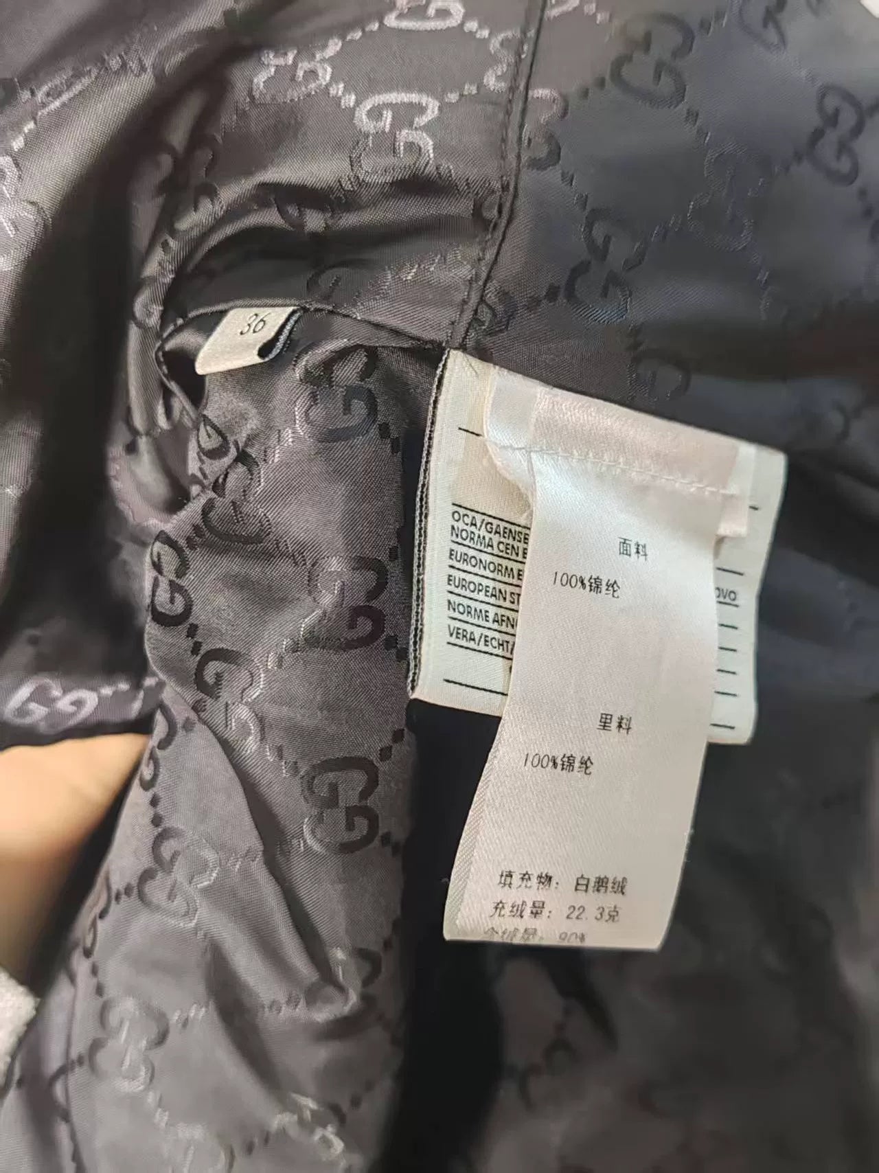 Authentic Gucci Black Down Vest